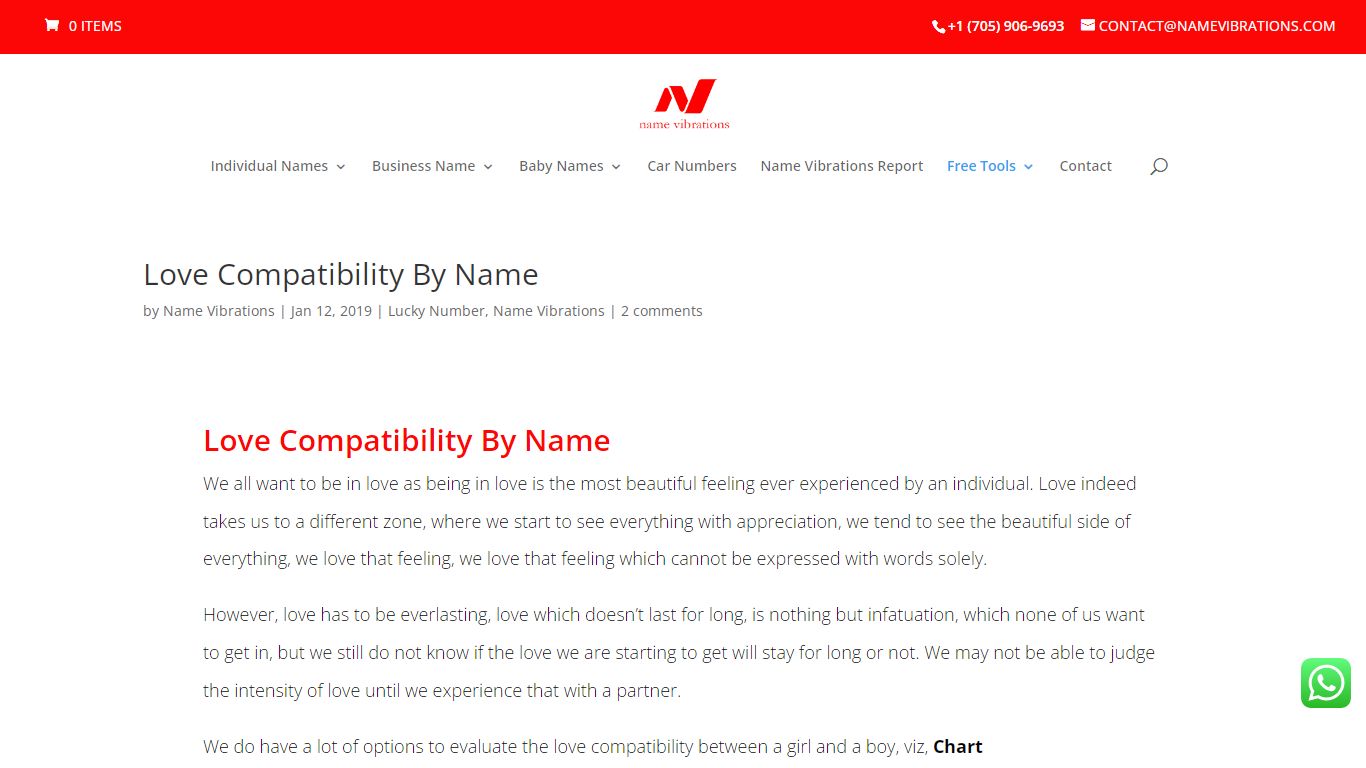 Love Compatibility By Name - Name Vibrations